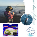 10pcs 1.8g 6cm T-tail Soft Plastic Wobblers Artificial Fishing Lures Swim Bai