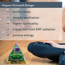 Orgonite Pyramid Amethyst Peridot Healing Crystal Energy Generator Orgone Crafts
