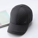 Dad Hats Middle-aged Men Cap With Windproof Earflaps Winter Warm Baseball Cap