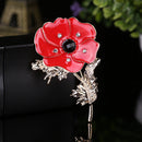 Women Chic Flower Corsage Fashion Rhinestone Party Brooch Clothing Gift