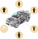 Panel Retainer Bumper Rivet Fixer Fastener door trim clamp Car Fastener Clips