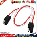 2-Pin SAE Plug Trailer Light Wiring Harness Extension Flat Wire Connector Newly