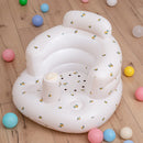 PVC Cute Baby Sofa Learning to Sit Infant Toddler Inflatable Seat Bathing S