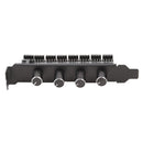 8 Channels PC Case Cooling Fan HUB 4 Knob Radiator Speed Controller (SATA) Newly