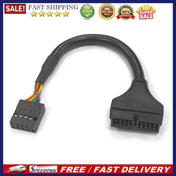 20 Pin Male to 9 Pin Female Wire Converter 15cm USB 3.0 to USB 2.0 Adapter Cable