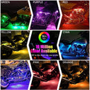 Motorcycle Neon Lights Bar Motorbike Rhythm RGB APP Control Lamp (1 for 12)