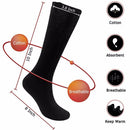 Fishing Cycling Battery Power Electric Heated Socks Foot Warmer Thermal Cotton