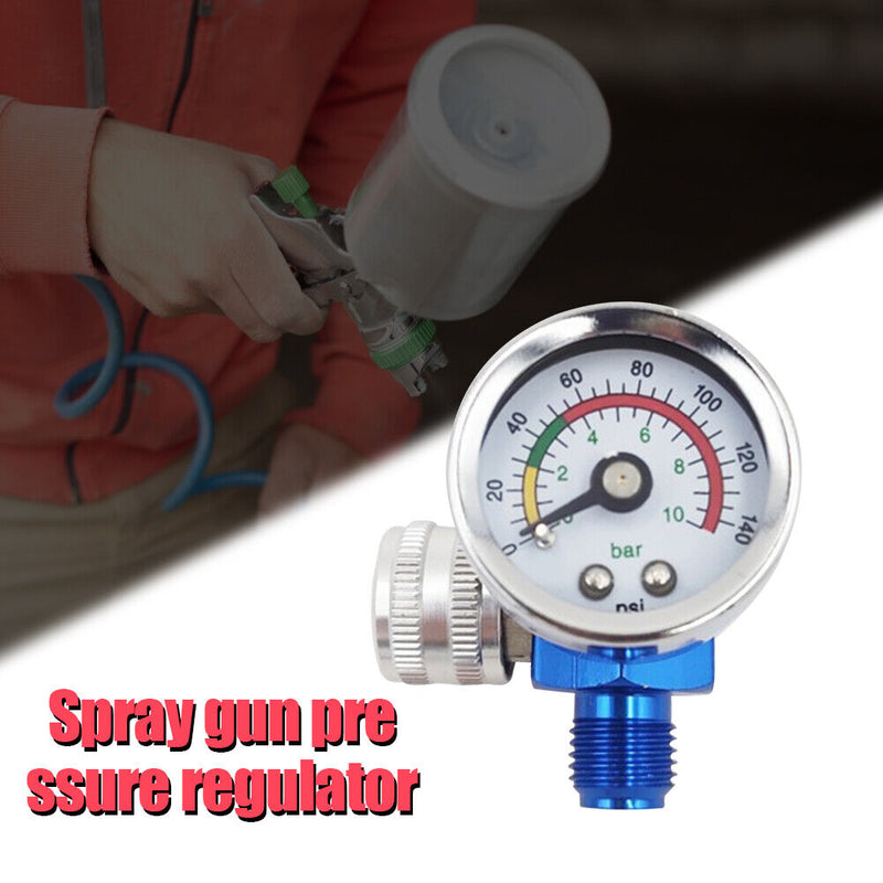 Spray Gun Adjust Air Pressure Regulator Gauge Car Car Repair Painting Tools