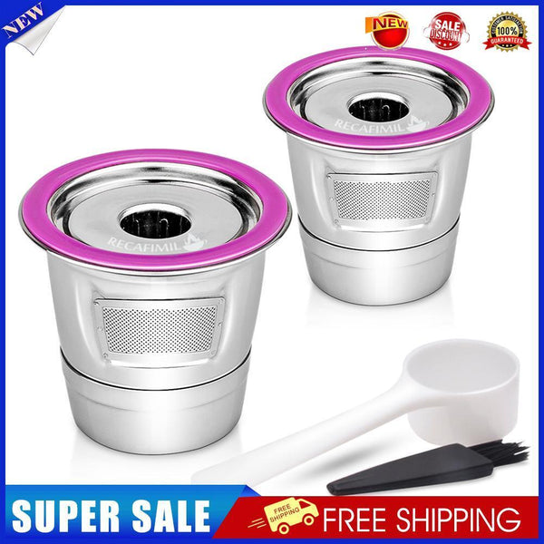 Stainless Steel Coffee Capsule Cup Reusable K Cup for Keurig 2.0/1.0 (C)