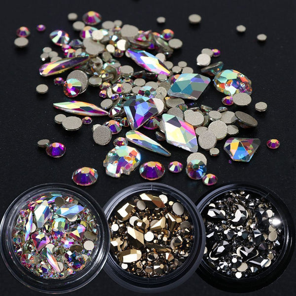 Diamond Flatback Rhinestone Nail Art Rhinestones Bottom Crystal Glitter Glass