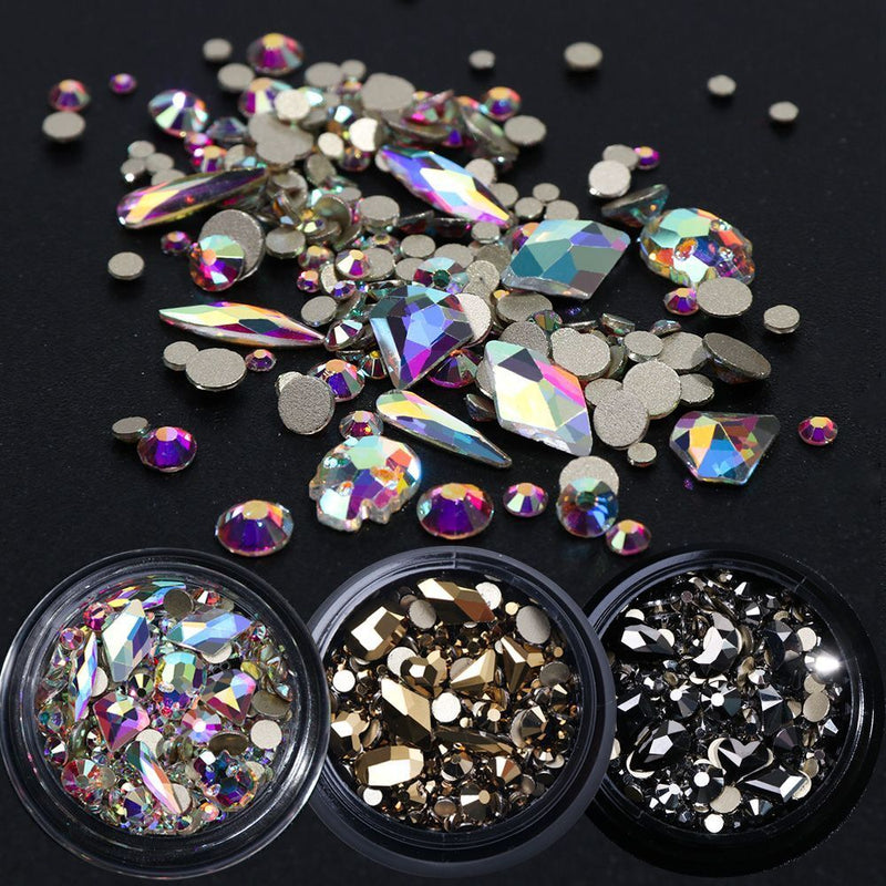 Diamond Flatback Rhinestone Nail Art Rhinestones Bottom Crystal Glitter Glass