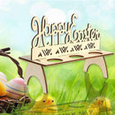 Lovely Easter Egg Rack Shelf DIY Wooden Letters Festival Easter Egg Tray