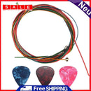 9pcs/Set Colorful Guitar Strings with Picks Plectrum for Folk Acoustic Guitars