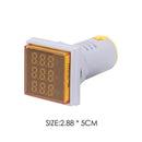 Square LED Digital Voltmeter Voltage Current Frequency Tester (Yellow) Newly