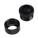 14mm G1/4 Acrylic Hard Tube Hand Twist 3 Laps for PC Computer (Black) Newly