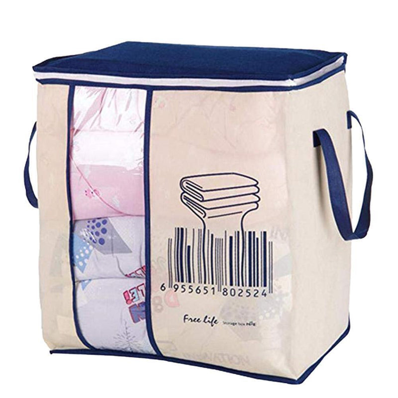 Non-Woven Fabric Quilt Storage Bag Clothes Divider Wardrobe Closet Box Organi