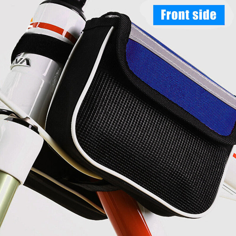 Bicycle Front Tube Bags Mobile Phone Case Waterproof Saddle MTB Cycling Pouch