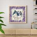 5D DIY Diamond Painting Lavender Bird Full Round Drill Mosaic Art Picture D