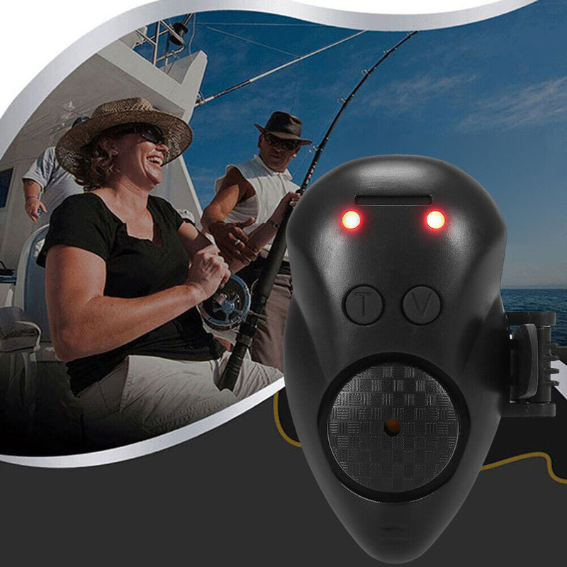 Fishing Bite Alarm Casting Sea Rod Carp Night Fishing LED Flash Light Bite Alert
