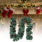 Christmas Rattan Garland Ornametns LED Christmas Wreath Background Pendant