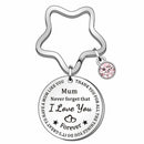 Jewelry Gift Round Mum Engraved Mother's Day Keyring Keychain Key Chains