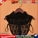 Elegant False Blouse Collar Women Hollow Shirt Decor Neckline (Lace Black) Newly