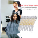 10pcs Hair Care Clip Stainless Steel Hairdressing Sectioning Clamp (White) Newly