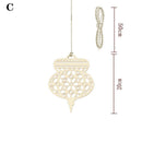 Pendant Decoration Wood Ornaments Wooden Hanging Decor Moon Stars Lantern