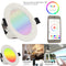 E27 Dimmable WIFI Smart Down Light APP Remote Control Recessed Ceiling Lamp