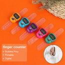 Knitting Buddha Pray Finger Ring Counter Mini Stitch Marker Chanting Counter