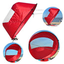 42 Inch Folding Kayak Wind Paddle Sailing Popup Sail w/Clear Window(Red) Newly