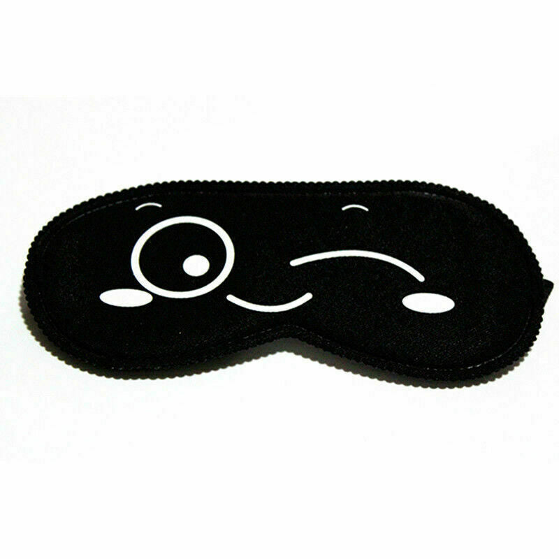 Cute Sleeping Eye Facepack Blindfold Sleep Travel Shade CoverLight Blinde B4W7