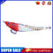 Luminous Wood Shrimp Fishing Lures 12cm 14.3g Artificial Bait (Red White)