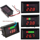 12V-60V Car Marine Motorcycle LED Digital Voltmeter Gauges Meter Battery A1B4