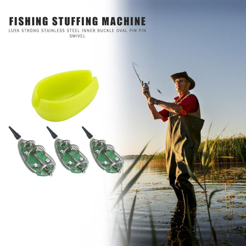 3pcs Inline Method Carp Fishing Feeders Mould Bait Basket Set 30g+40g+50g Newly