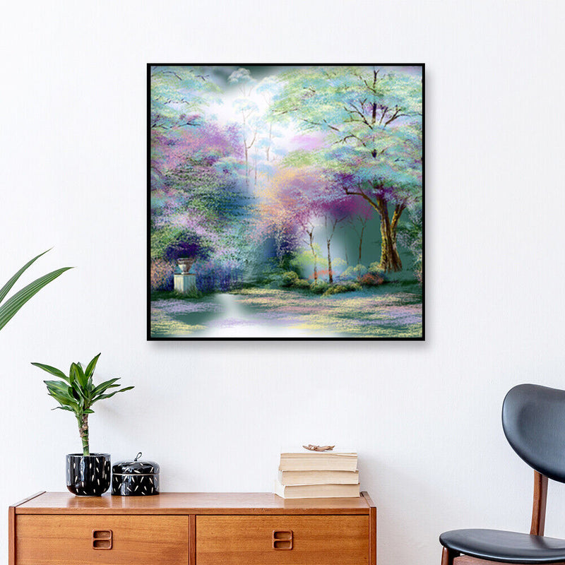 Full Round Diamond Painting Kit DIY 5D Mosaic Park Landscape Rhinestone Drawing
