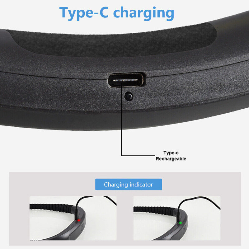 Book Light Flexible Handsfree LED USB Charging Neck Light Hug Reading Lamp Newly