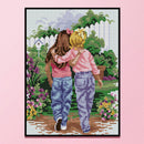 14CT Full Cross Stitch Good Friends Stamped DIY Embroidery Home Decoration Gifts