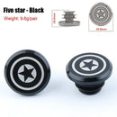 2pcs Aluminum Handlebar End Caps Plugs for MTB Road Folding Bike (Black 2)