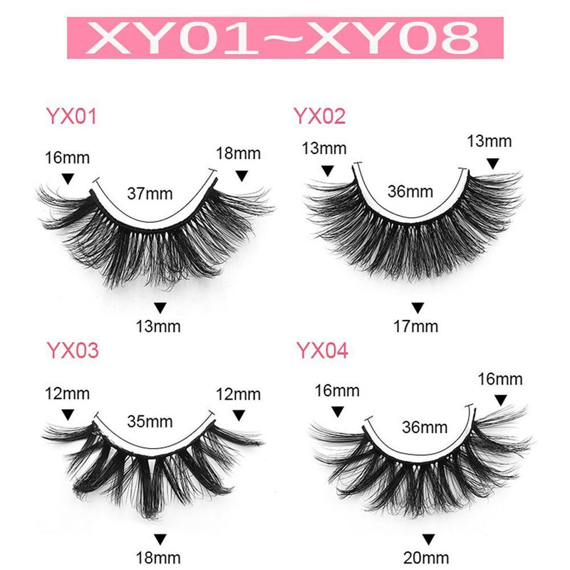 Eye Extension Tools False Eyelashes Fluffy Messy 8-25mm Lashes 6D Faux Mink