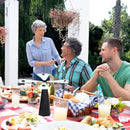 Hexagon Fly Repellent Fan Food Picnic Protector Pest Away Table Fans (A) Newly