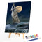 Oil Paint By Numbers Sea Sailing Frameless Picture Craft Living Room Decoration
