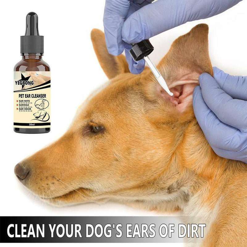 Pet Eye Drops Ear Cleaning Liquid Pet Cat Dog Auricular Mites Killer Puppy T3N5