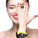 24pcs Gradient Gouache Artificial Nails Full Cover Press on Nail Manicure Tool