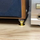 4pcs Copper Speaker Spikes Stand CD Subwoofer Amplifier Turntable Isolation Feet