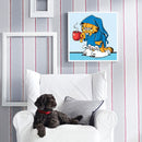 Cat Full Round Drill Home Decoration Ornament for Living Room Cartoon