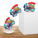 Electric Universal Transparent Rotating Mechanical Gear Train with Sound Light