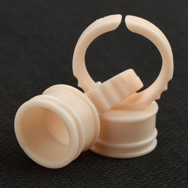 100pcs Silicone Tattoo Ink Cups Finger Ring Pigment Holder Container (M)