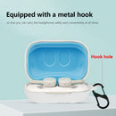 Wireless Earphone Box Cover with Hook for Skullcandy Push Active (White) Newly