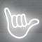 LED Finger Sign Neon Light Night Lamp Hanging for Home Party Decorations Newly